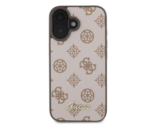 Guess Peony Script Logo do iPhone 16 brązowy - 1279100 - zdjęcie 3